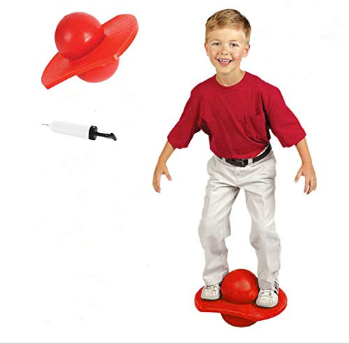 Hüpfball Kinder Erwachsene Springen Ball Jumping Hopper Balance Board Yoga Pilates Gymnastik Bounce Space Ball Outdoor Indoor Sportball Fitnessball Junge Mädchen Balancespiel Hopping Spielzeug