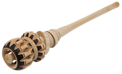 Tumia LAC Molinillo Schneebesen aus Holz 33cm, Traditioneller handgefertigter Mexikanischer Schokoladen Holzbesen für heiße Kakao, Atole und Champurrado