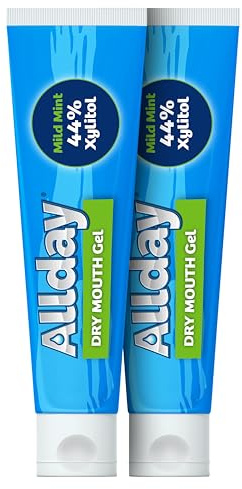 Allday Gel gegen Mundtrockenheit – Xylit mit maximaler Stärke, schnell wirkend, nicht säurehaltig (2 Tuben in einer Packung)