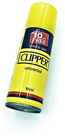 LEOFLA Gaz Universel Butane pour la Recharge de briquets et Allume-gaz 100 ML Clipper