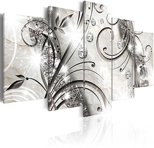 B&D XXL - Akustikbild 225x112 cm Bilder mit Akustikschaumstoff Hochleistungsschallabsorber Schallschutz Leinwandbild XXL 5 tlg Wandbild a-A-0051-b-m