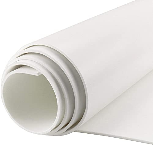 Självhäftande skumrulle cellgummi självhäftande 300 mm (B) x 3 mm (D) x 1,5 m(L) multifunktionell neoprenskumplatta som är lätt att skära i gör-det-själv cellgummiplatta (vit)