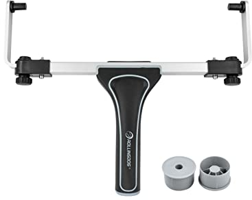 ROLLINGDOG 18 Inch Paint Roller Frame - Adjustable Roller from 12 to 18 for Large Area Ceiling Epoxy Floor Wall Painting,Attached to Threaded End Extension Pole,Dia 10mm