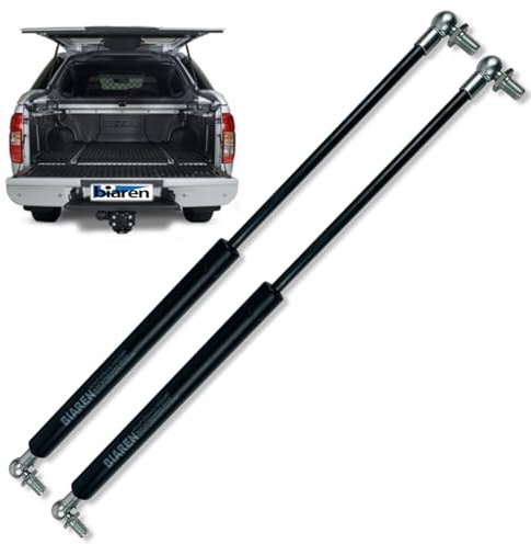 BIAREN 2x Vérins à gaz de hayon arrière pour Nissan Navara Snugtop Canopy D22 D23 D40 1998-2016 Système de support de levage 180 (N) 385 MM - C1621702