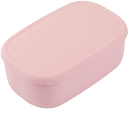 BLUE GINKGO Large Silicone Container - Large Silicone Food Storage Container with Lid | BPA Free, Airtight, Dishwasher and Freezer Safe (47oz) - Pink L