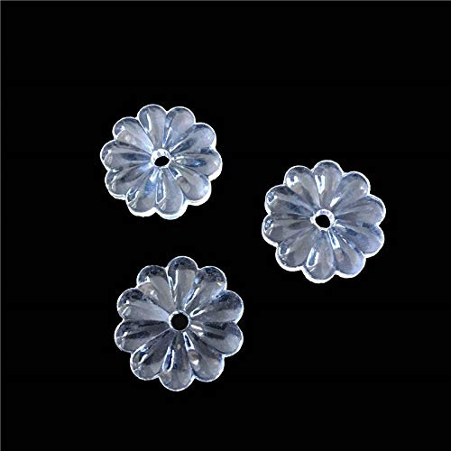 JUIYU Colgantes de prismas de Cristal de araña Todos los tamaños Clear Crystal Rosettle Beads Crisantemo Forma Glass Chandelier Parts (Color : 20mm 50pcs)