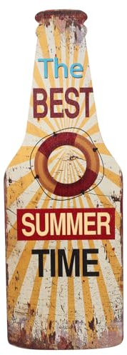 Zerodeko Bierflaschen-Anhänger aus Holz Willkommensschild für Bierflaschen Vintage Schilder Bierflasche Ornament Embleme hawaiianische Verzierung Holz-Bierflaschen-Zimmerdekoration Hochzeit
