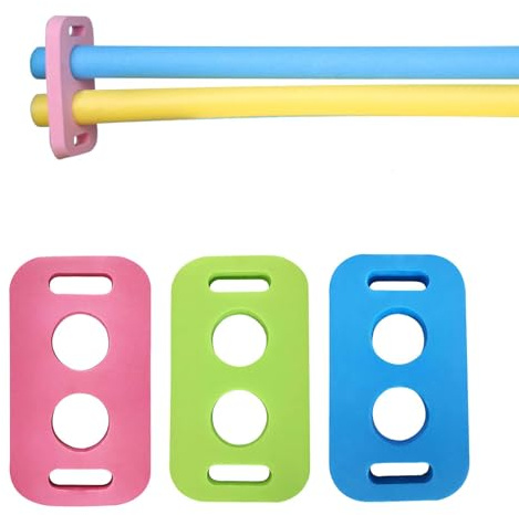 3 Stück Verbindungsstück Für Schwimmnudeln Mit 2 Löcher Schwimmbad Wasser Schwimmnudel Verbinder Set 2 Kreuzlöcher Schwimmnudelverbinde Poolnudel Verbinder Connector Aids