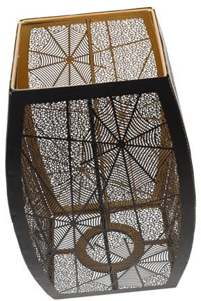 STOBAZA Spider Web Lampshade Hollow Carved Iron Lampshade Unique Lamp Shades for Table Lamp Vintage Style Lighting Accessory