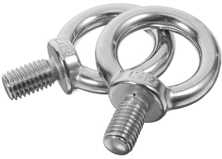 OSALADI 2piezas Perno De Roscado De Alta Resistencia Acero Inoxidable Adecuado Para Tornillo Palomilla Anillo De Elevación