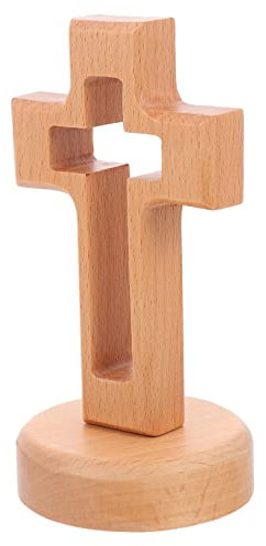 TOPBATHY Juego De Adornos En Forma De Cruz De Madera Hueca Para Decoración Del Hogar Iglesia Adorno De Cruz Ortodoxa Oriental