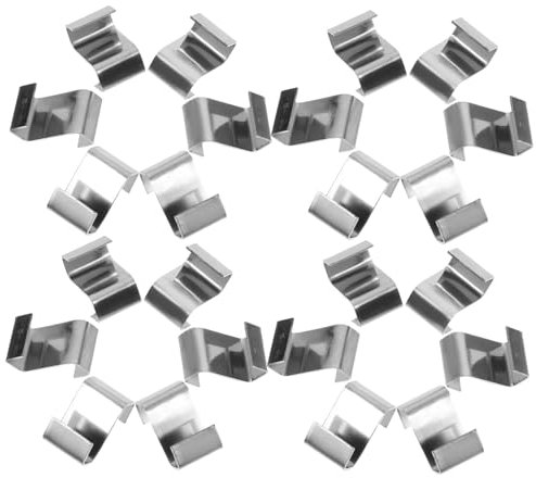 OATIPHO 25stücke Gewächshaus-glasklammern Aus Edelstahl Z-klammern Für Glasplattenbefestigung Als Gewächshauszubehör Befestigungsfähig Ohne Werkzeug