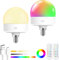 Bonlux Lampadina Ricaricabile USB, Lampadina a Batteria con Telecomando, Lampadine Senza Fili E14 con Base Magnetica, 3 Temperature di Colore & 12 RGB, Funzione Memoria, Timer, 2 Modalità, 2 Pezzi
