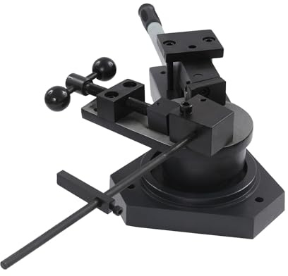 DOPBENT SBG-40 Schwerlast-Biegemaschine, Universal-Metallbieger, Winkelbiegemaschine, Multifunktions-Spiralstahlplatten Biegewerkzeug, Scroll/Radien-/Winkelbiegeautomat (Dunkelgrau)