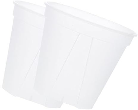 Toyvian Macetas para Orquídeas Transparentes con Agujeros De Drenaje para Control De Raíces, 27 Cm Diámetro, Macetas para Interior y Exterior, Cultivo y Trasplante De Plantas, Plástico Resistente
