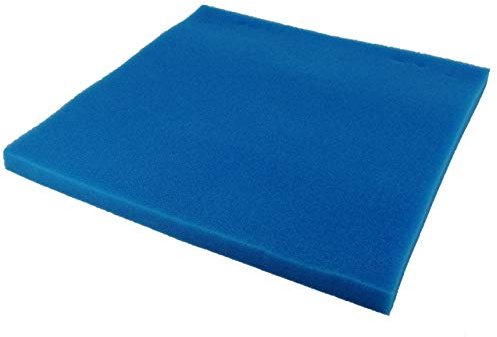 AQUARISTIK-PARADIES Filterschaum Filtermatte - Blau 50 x 50 x 3 cm 'fein' (ppi 30)