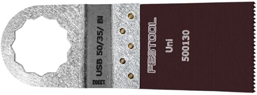 Festool Universal-Sägeblatt USB 50/35/Bi – Bimetall, 5er Pack | Universalsägeblatt für Holz, Metall, Kunststoff, GFK und Gipskarton – Länge 50 mm, Breite 35 mm