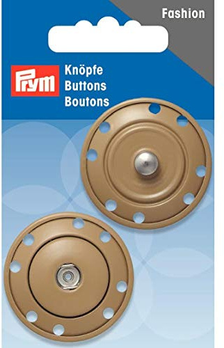 Prym 341831 Annäh-Druckknopf 35 mm beige