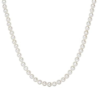 Valero Pearls Cadena de Perlas para Mujer Plata de ley 925
