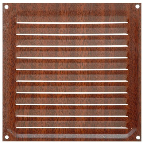 Brinox B70220Z - Rejilla de ventilación (15 x 15 cm) color madera oscura