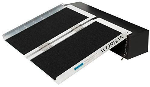 Rollstuhl Rampe klappbar 272kg faltbar Rollstuhlrampe Mobil Aluminium rutschfeste Rollstuhlrampe Große Auswahl 61cm R2J