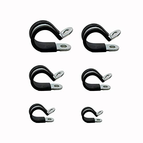 Rohrschelle Rohrschellen Leitungschelle Schelle gummiert Gummi DIN 3016 20-22mm - 10 Stück
