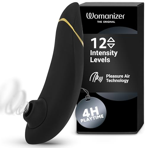 Womanizer Premium 1 Succhia Clitoride per Donna | Succhiatore Clitorideo con Autopilot & Smart Silence | Stimolatore Vibratore con 12 Intensità | Sex Toy Impermeabile | Nero