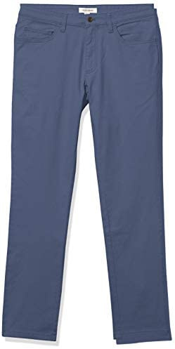 Amazon Essentials Men's Skinny Fit 5-Pocket Comfort Stretch Chino Pants, Denim, 32W x 30L