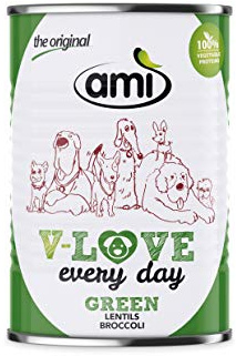 AMI Dog Green Futterkibo für Hunde 100% pflanzliches Protein (12x 400g)