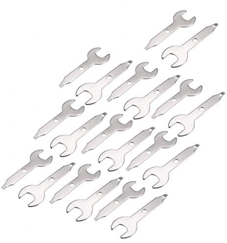 Electric Grinder Wrench 9.5mm Open End Single Wrench 20pcs