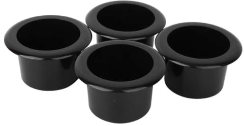 4 st anti-spill kopphållare plastkopp dryckeshållare dryckesunderlägg svart infälld droppe för båt husbil lastbil soffa spel bord marin pontoon