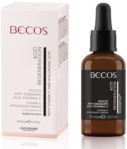 Becos Acid Regeneration - Anti Oxidant Face Vitamin C Drops 30 ml - anti-oxidant action, regenerates and renews intensely the tissue, preventing and counteracting the appearance of blemishes