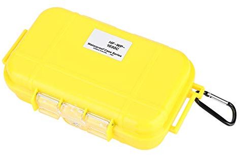 Dioche Contenedores Impermeables Caja Seca Supervivencia Al Aire Libre Caja de Almacenamiento Impermeable a Prueba de Golpes Caja de Transporte Hermética Contenedor (Rojo)