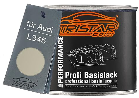 TRISTARcolor Autolack Dose spritzfertig für Audi L345 Lichtgrau Basislack 0,5L