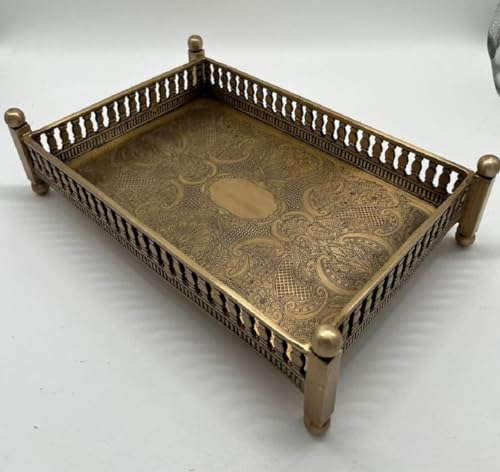 Casa Padrino Plateau de Service en Laiton de Luxe 32 cm