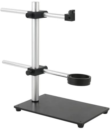 Mikroskop-Zubehör-Kit Mikroskoptische, Ständer, Halterung, Doppelarm, drehbar, DIY-Metallständer for Mikroskopkamera, Lichtquellenklemme Mikroskopische Objektträger