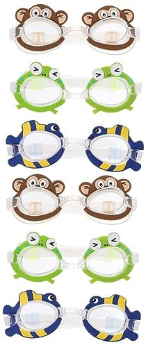 Parliky 6 Stk Schwimmbrillen Für Kinder Schwimmausrüstung Für Kinder Schwimmbrille Für Erwachsene Taucherbrille Schwimmbrille Für Kleinkinder Klare Schutzbrille Schwimmbrille Kleinkind Pvc