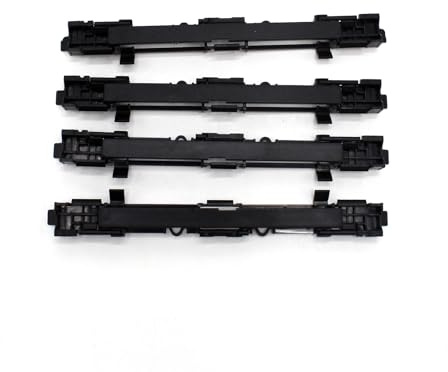 Mulcort 4 piezas de revestimiento de carril para portaequipajes en el techo, tapa plegable en forma de riel, lista de adornos para la cubierta del portaequipajes en el techo, compatible con Vauxhall
