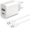 Chargeur Rapide USB C 45W avec Cable pour Samsung Galaxy S25 Ultra/S24 Plus/S24 Ultra/S23 FE/S22 S21 S20,Z Fold 4 5 6 A55 A56 A35 A54 A53 5G A25 A34 A15 A16 iPhone 15 16 Pro Prise Adaptateur Secteur