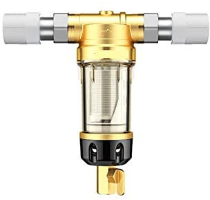 Reverse Osmosis Water System Under Sink Pre-Filter Whole House Filter Central Water Purifier System Filters For Home 4500L/H 40μm Countercurrent 360° Backwash for Under Sink Home Domestic(DN20 (0.75 I