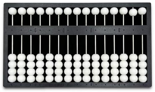 The Blind Abacus – Concepts mathématiques professionnels – Outil d'apprentissage – 15 rangées – Boulier braille pour aveugles avec panneaux tactiles en ABS