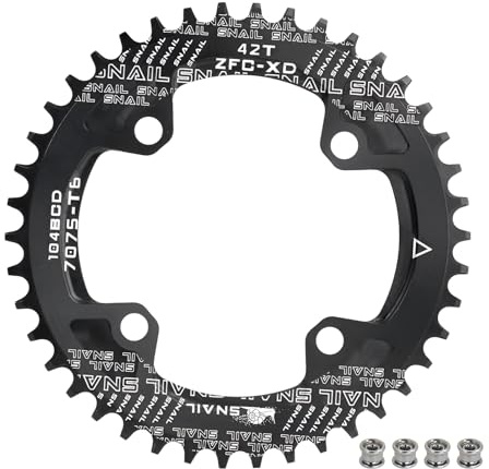 BESNIN 104 BCD Kettenblatt Rund 30/32/34/36/38/40/42/44/46/48/50/52 Zähne Fahrrad Kettenblatt Schmal-breit für 7/8/9/10/11/12-fach MTB, BMX, Mountainbike, Rennrad