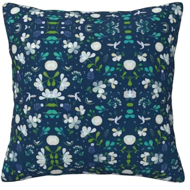 Fundas de cojín prácticas con estampado de hierba y paloma, suaves y respetuosas con la piel, decoración universal para el hogar