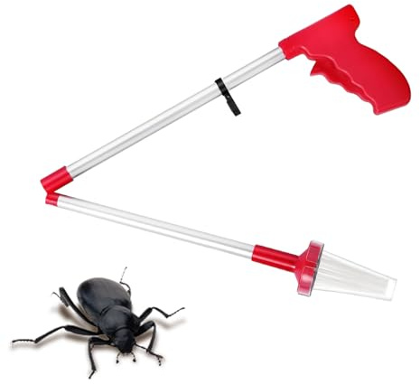 Acchiappa Umanesimo Portatile Pieghievole | Manico Lungo Trappole per Strumento Raccoglitore Per Scarafaggio Mosca Falena Interno Esterno Casa Ufficio Giardino Balcone