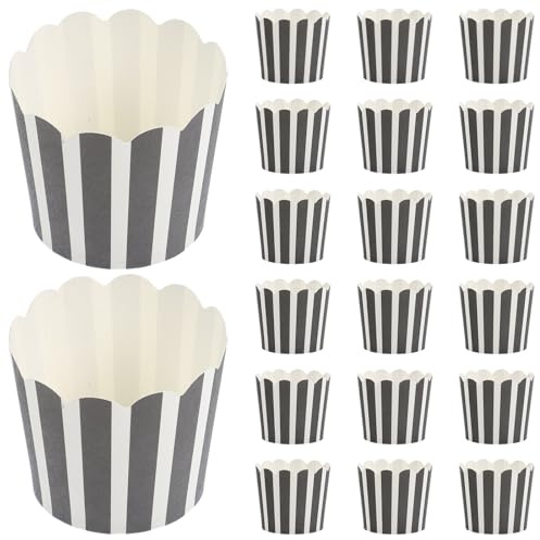 TOVINANNA 100 Pirottini di Carta per Muffin Resistente al Calore Piccoli Pirottini da Forno per Cupcake e Dessert per Feste Matrimoni e Uso Domestico Confezione da 100 Pezzi