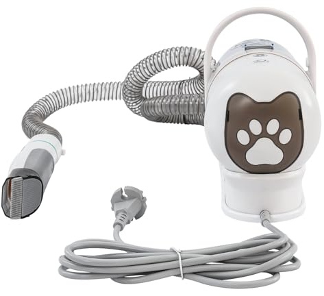 Loobiiny 7-In-1 Fellschermaschine Katze Hunde Tierhaarstaubsauger Mit KammaufsäTze Und StaubbehäLter 1.5 L Haustierhaarschneider Tierpflege-Set HaustierbüRste