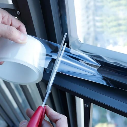 Cinta De Sellado Transparente para Ventanas, 2 Pulgadas X 33 Pies Cinta Aislante De Ventanas Transparente para Puertas Y Ventanas, Clear, 2 In * 33 FT