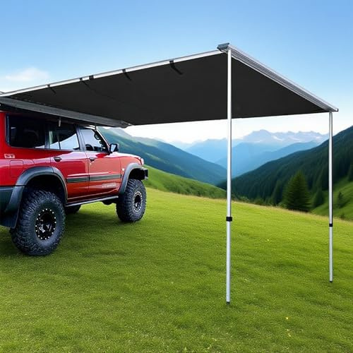 Pounjsd Toldo Caravana Impermeable Toldos, Extraíble Lona Sombra Exterior, Toldo para Coche Camper y Caravana, UV 50+ Protección UV 5000mm Impermeable, para Camiones Furgonetas Autocaravanas