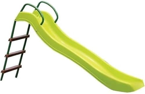 Scivolo Per Bambini Da Esterno 1 Anno Scivolo da giardino per bambini super resistente. Misure 116x36x62.5cm. Colore Verde e Azzurro (95x185x105 cm)