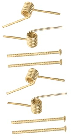 MALUGOGO 4 Pezzi Molla per Forcine in Acciaio Inox V-shaped, Ricambio per Fermagli Chioma, Resistente e Multifunzione, Adatta per Grandi e Medi Artigli